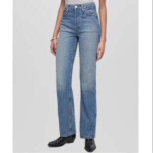 NWT Re/Done‎ Women’s 90’s High Rise Loose Jeans in Vintage Faded Blue Size 29